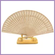 Patterned Wooden Fan - What to Wear to the Bridgerton Experience in NYC